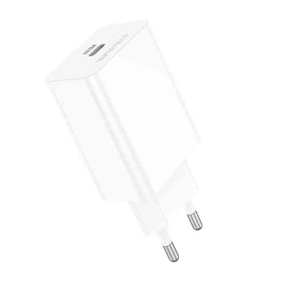 Мережевий зарядний пристрій BOROFONE BA21A Pro Long journey single port PD20W charger White Одеса