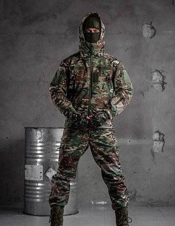 Чоловічий тактичний костюм Софтшел Softshell Aura ВТ0476 (33-03) Мультикам XL Вінниця - фото 3