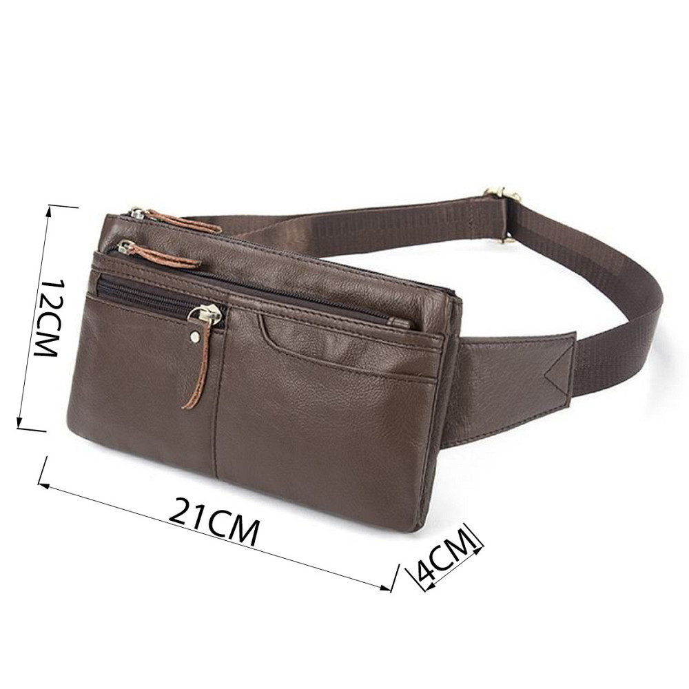Cумка на пояс Vintage 14736 Коричневая Киев - изображение 3