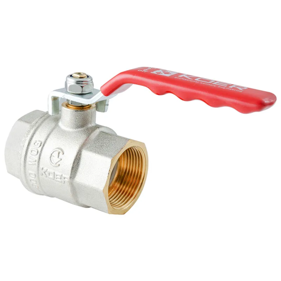Кран кульовий ГГВ KOER EXTREME KE.214-25 - 1" FF ручка "важіль" червона (KR5746) Київ
