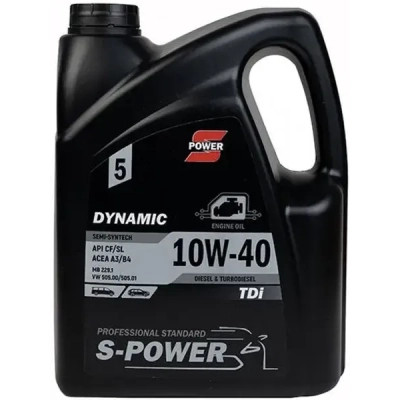 Моторна олива S-POWER DYNAMIC TDi 10W-40 5л Вінниця - фото 1