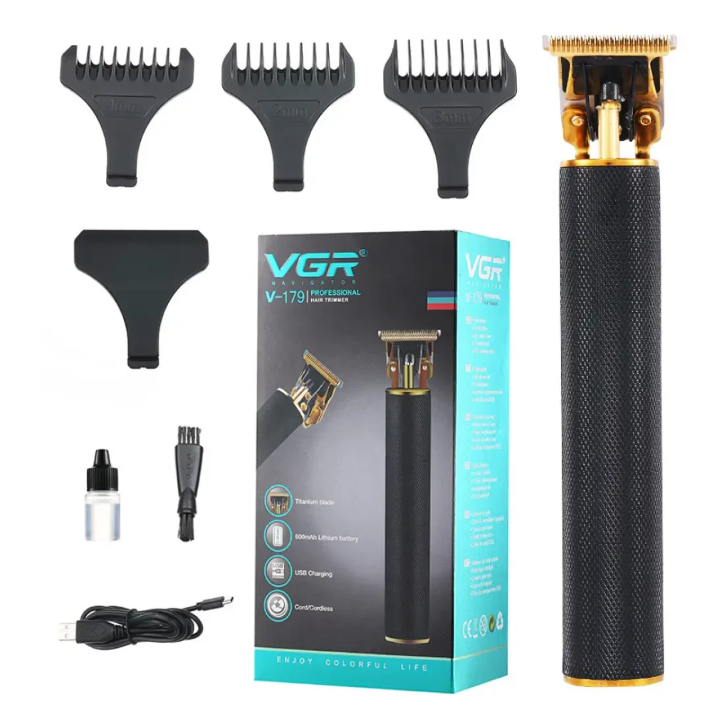 Тример для стрижки VGR акумуляторний з насадками чорний HP-V-179 Коломыя - изображение 8