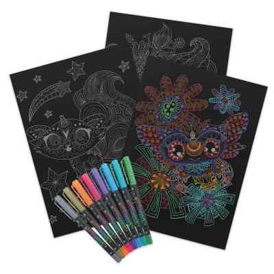 Набор для творчества Nebulous Stars Розмальовка Айседора чорні аркуші (11136) Винница