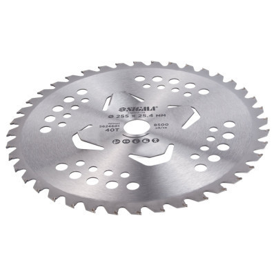 Нож для триммера Sigma с твердосплавными напайками 255x25.4мм 40Т 4 подрезные лопасти (5624601) Винница - изображение 4