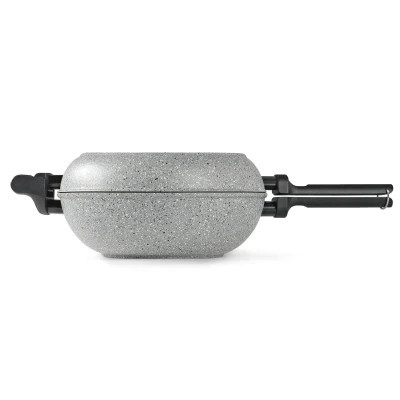 Сковорода Flonal Dura Induction Rocky Twins 28 см подвійна з решіткою (RKIWP2830) Вінниця - фото 10