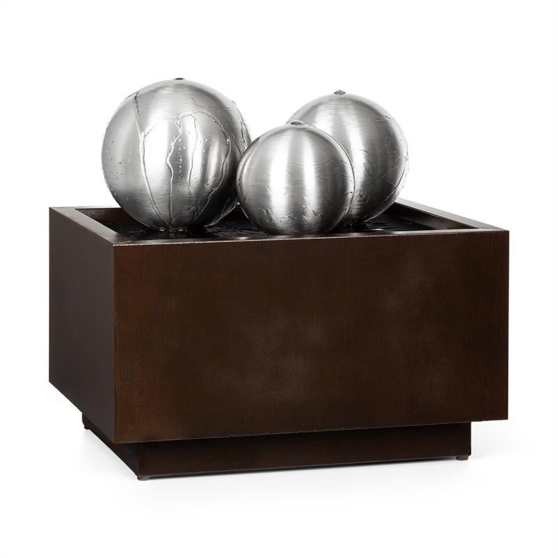 Фонтан Triumvirate Garden для внутреннего и наружного освещения из оцинкованной нержавеющей стали со Ровно - изображение 1