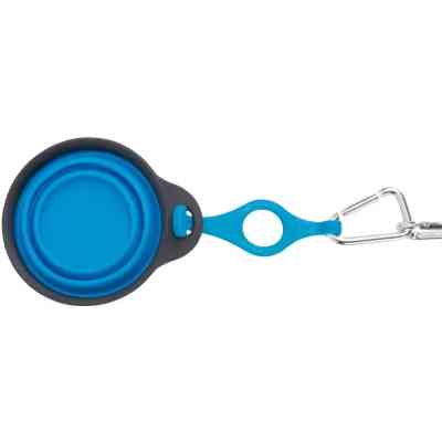 Посуд для собак Dexas Дорожня складна миска Тревел Кап з кріпленням на пляшку 240 мл (блакитна) (0084297308964) Вінниця