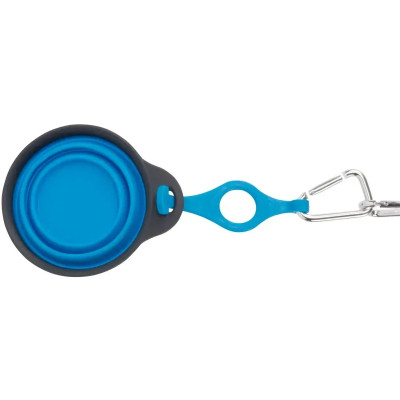 Посуда для собак Dexas Дорожная складная миска Тревел Кап с креплением на бутылку 240 мл (голубая) (0084297308964) Винница - изображение 4