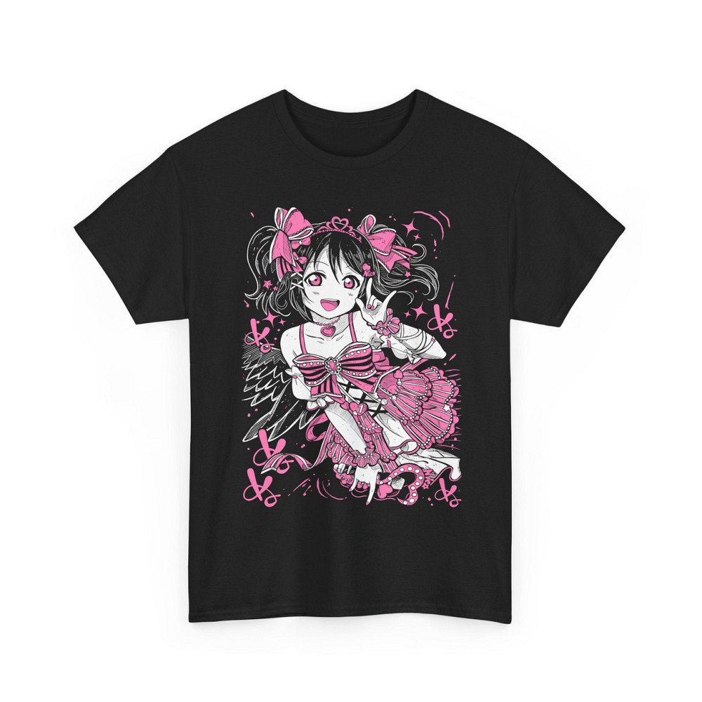 Футболка для хлопчика з аніме принтом Лове Ліве Ніко Йазава оверсайз (зріст від 165 до 180) Чорний AnimeJ0072m Дніпро - фото 5