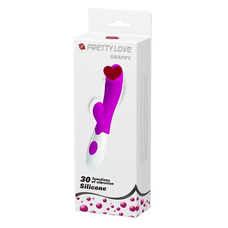 Вібратор зі стимуляцією клітора SNAPPY (на батар) Sex Aura Київ - фото 1