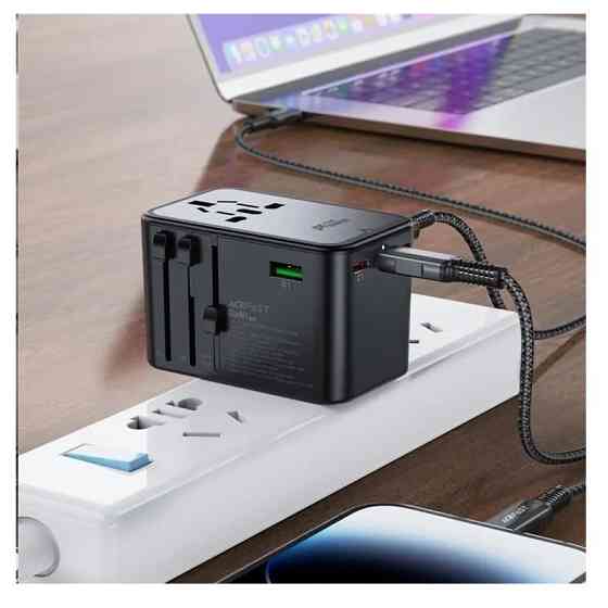 УЗП ACEFAST Z1 PD75W GaN (3*USB-C+2*USB-A) multifunctional charging adapter Black Київ