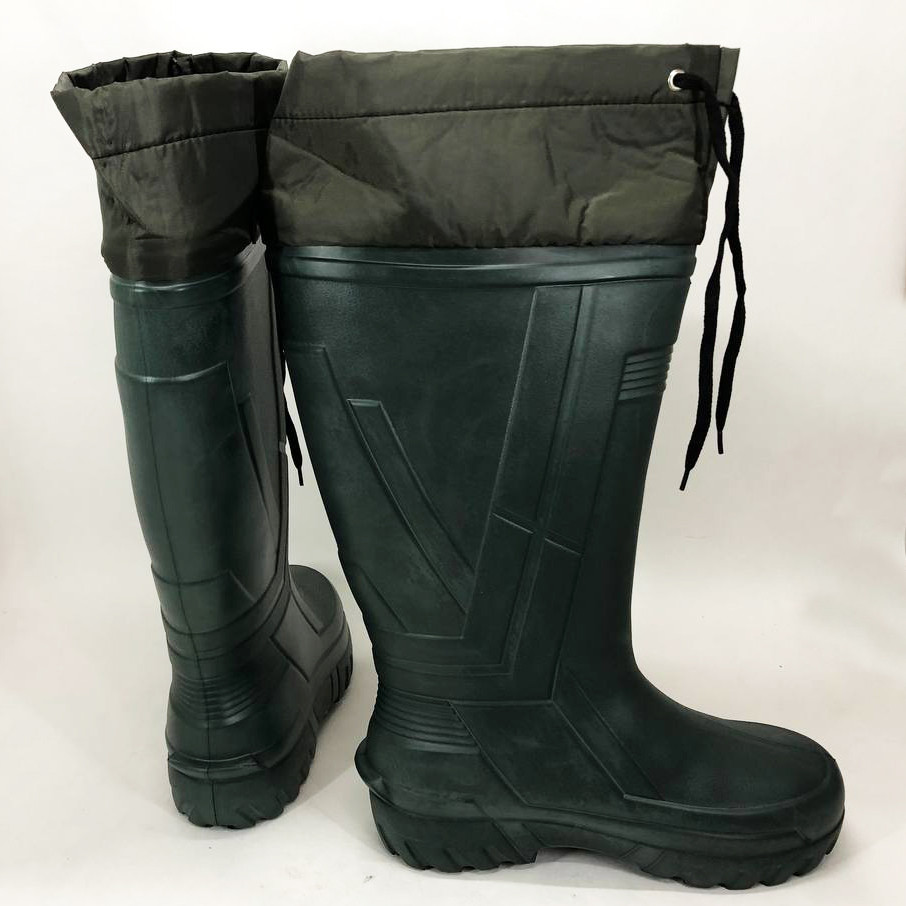 Сапоги мужские резина 43р 28, 5см, Утепленные зимние резиновые сапоги олива из резины для весны FC-81 Ивано-Франковск - изображение 2