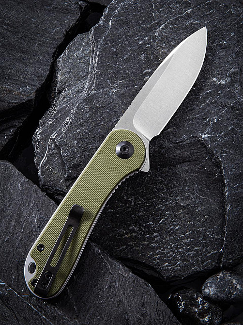 Нож складной карманный Civvi Elementum, (7.5 см) D2 / G10 оливковый Киев - изображение 2