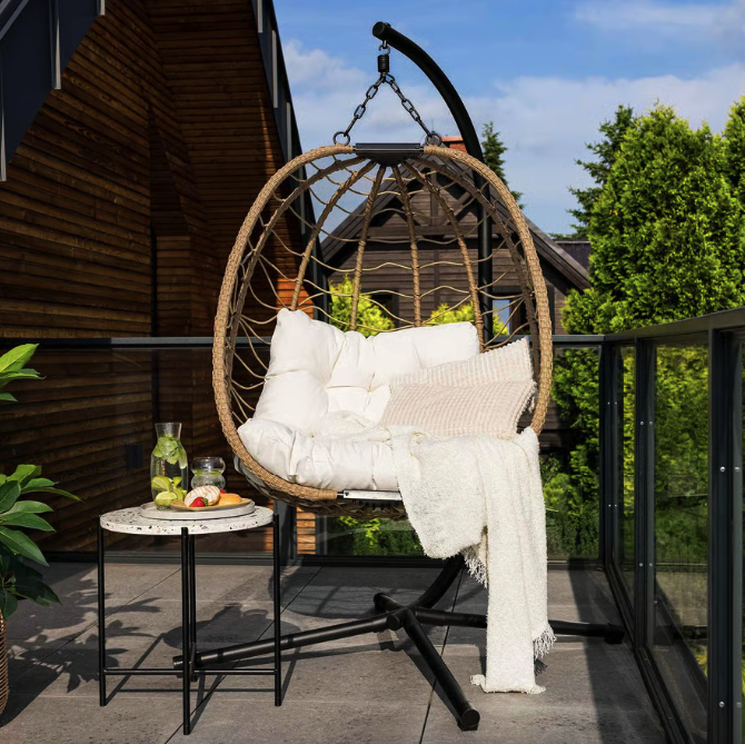 Підвісне крісло-кокон Di Volio Corta одномісне бежевий Киев - изображение 1