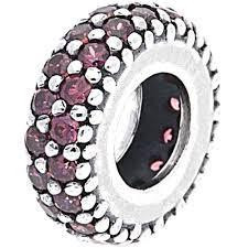 Срібна намистина-розділювач червоного кольору Пандора MasterSem Київ - фото 2