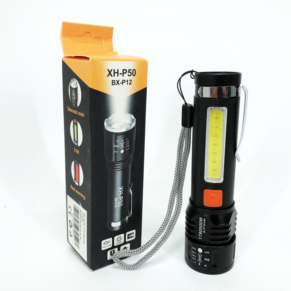 Тактичний ліхтар з діодом, Портативний ліхтар із функцією зарядки з регулюванням променя FW-27 Львів - фото 15