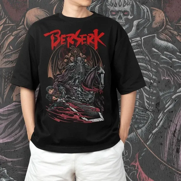 Футболка чоловіча з  принтом Берсерк 2 Розмір 48 Anime0116 Дніпро - фото 4