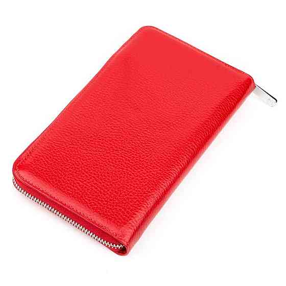 Гаманець-клатч жіночий KARYA 17073 шкіряний Червоний Київ