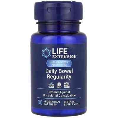 Вітамінно-мінеральний комплекс Life Extension Пробіотик для регулярної роботи кишечника, 57,5 мг, Flo (LEX-24213) Вінниця