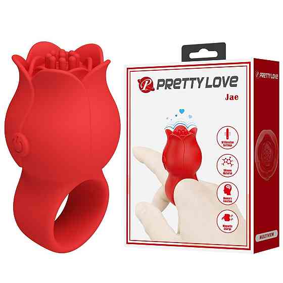 Виброкольцо на палец PRETTY LOVE JAE, 10 vibration functions, Silicone ABS Sex Aura Киев