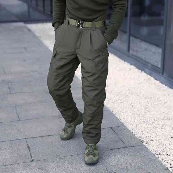 Зимові чоловічі хакі штани Pobedov Fight. Утеплені чоловічі штани зимові хакі Київ