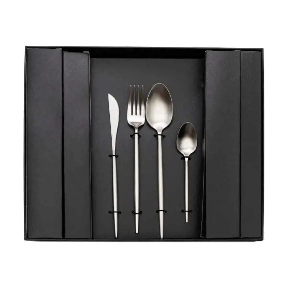 Yiwu Набір столових приборів 24 предмети столовий набір на 6 персон Сріблястий HP-20-16 Коломыя - изображение 2