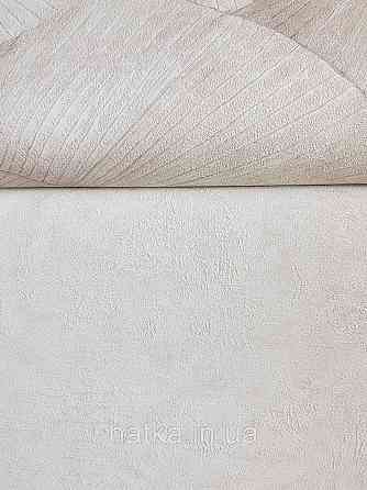 Шпалери вінілові на флізеліні Marburg Kumano 1.06х10 під штукатурку світло-коричневі кремові зі сріблом 34571 Київ