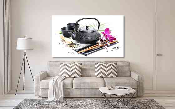 Картина холст в гостиную / спальню  Чайний сюжет   MLP_127 80x120 см Киев