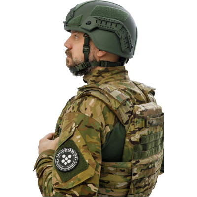 Шолом військовий Ukrainian Armor MICH Буйтур 1.0, розмір L, зелений (MICHLRG) Вінниця - фото 8