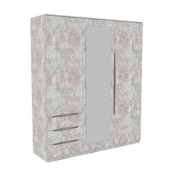 Шкаф Дельта 2, Бетон, 1800х550х2100 Львов