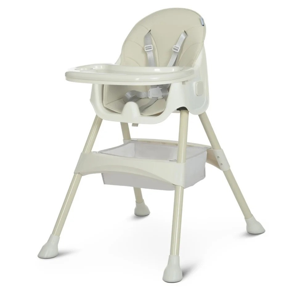 Стільчик для годування M 4136-2 Ice Gray, складаний, 5-ти точковий, екошкіра Вінниця - фото 1