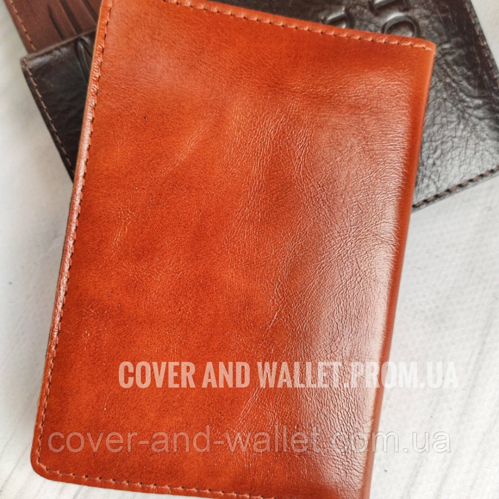 Кожаная обложка на водительское удостоверение с файлами ST Leather Киев - изображение 10