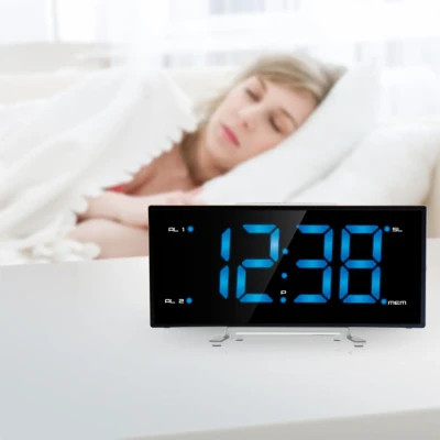 Настільний годинник Technoline WT460 Blue LED з радіо Black/Silver (DAS301824) Вінниця - фото 6