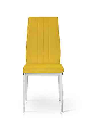 Стілець Річь, білий/велюр жовтий Київ