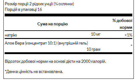 Гель Алоє Вера Swanson Aloe Vera Gel 32 Fl Oz 946 мл Київ