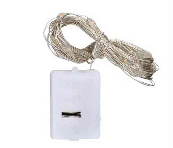 Гірлянда Роса 2 м 20 led на батарейках ( Холодний білий) Сміла