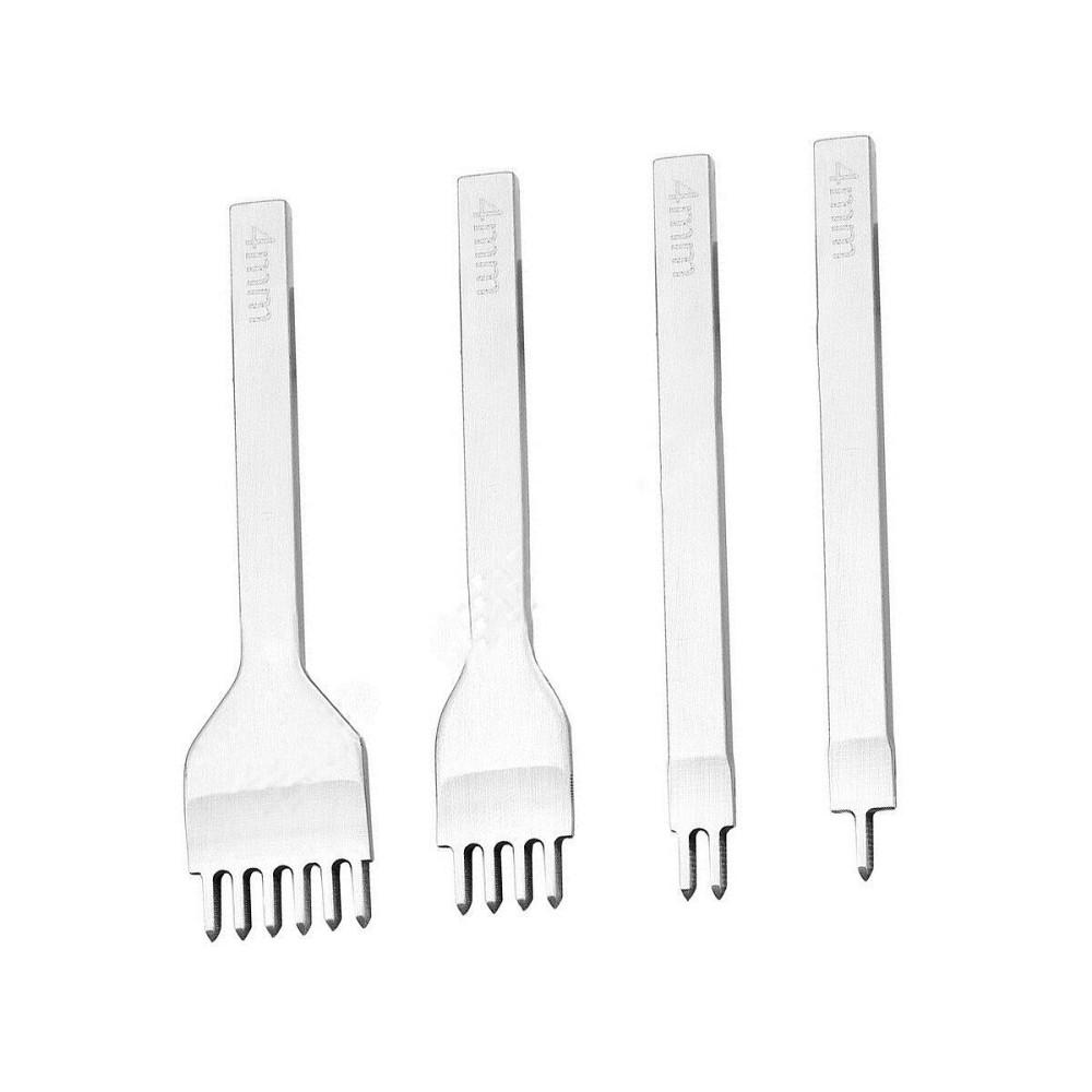 Набор ромбовидных пробойников для кожи 4 шт, шаг 5 мм Киев - изображение 6