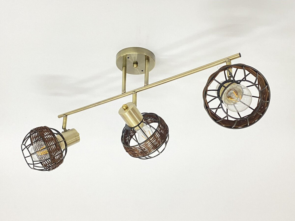 VALESO Стельова люстра на 3 плафони 91180L/3 бронза Київ - фото 1