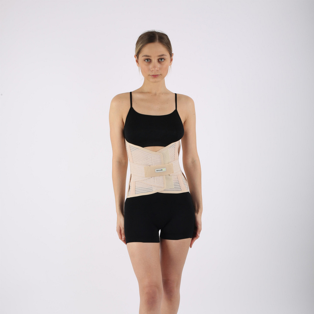 Бандаж попереково-крижовий, 6 ребер жорсткості, висота 32 см, пояс для спини CAS320K Розмір XXL Кам'янець-Подільський - фото 1