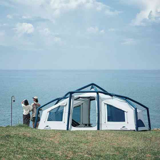 Намет надувний Naturehike CNK2300ZP012, блакитний великий Киев