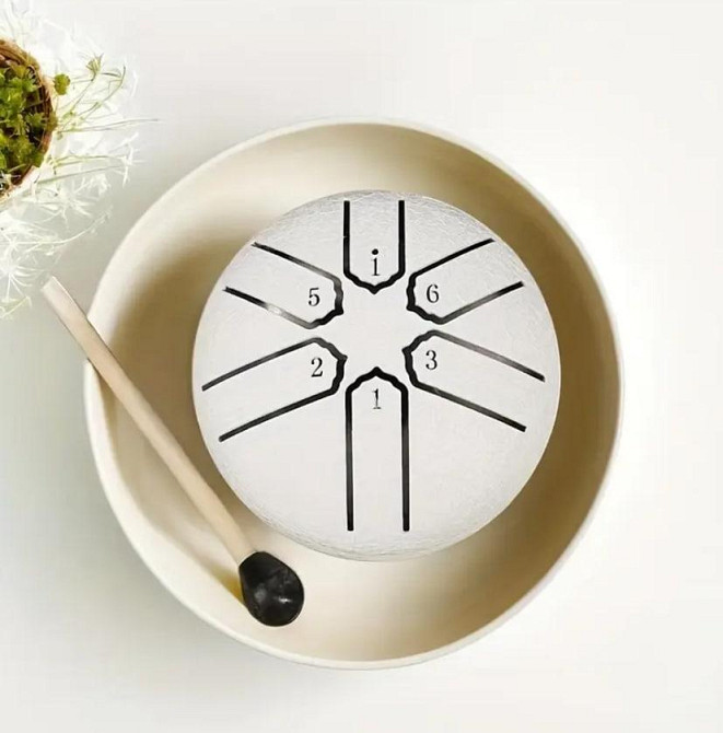 Глюкофон, 3-дюймовый стальной язычковый барабан на 6 тонн, идеальный эфирный инструмент для медитаци Киев - изображение 2