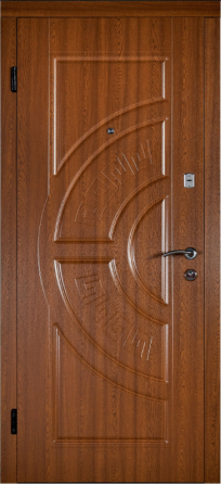 Дверь входная Наши Двери МЕГА ПВХ Б-18 Дуб золотой 960х1900 мм Киев