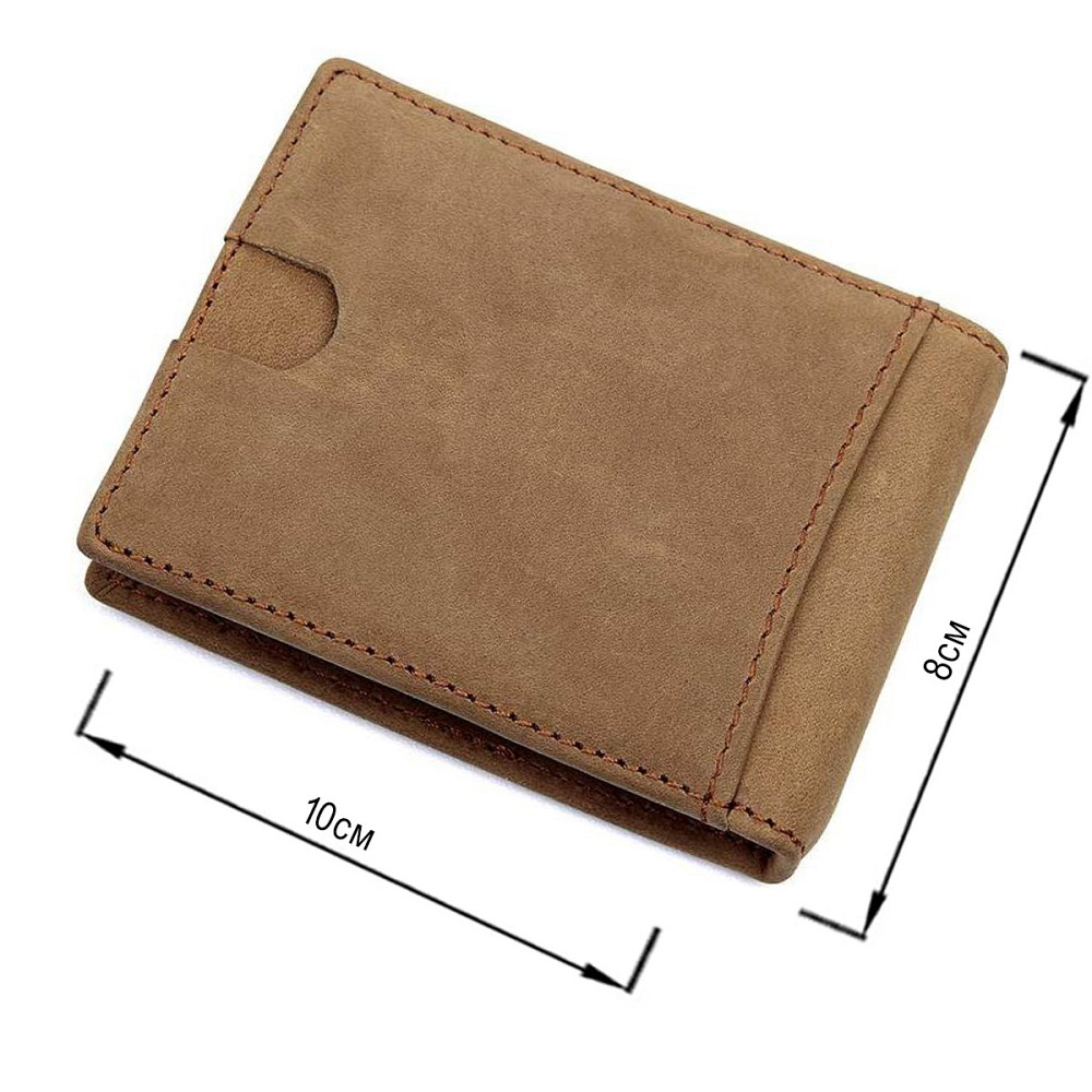 Зажим для денег Vintage 14532 из натуральной кожи Коричневый Киев - изображение 6