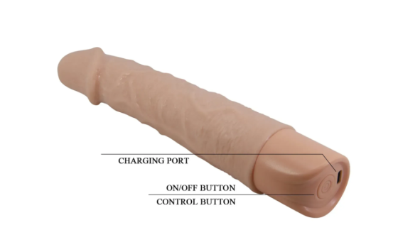 Перезаряжаемый вибратор реалистик Pretty Love - Leander Realistic Vibrating Dildo, BW-500080 Sex Aura Киев