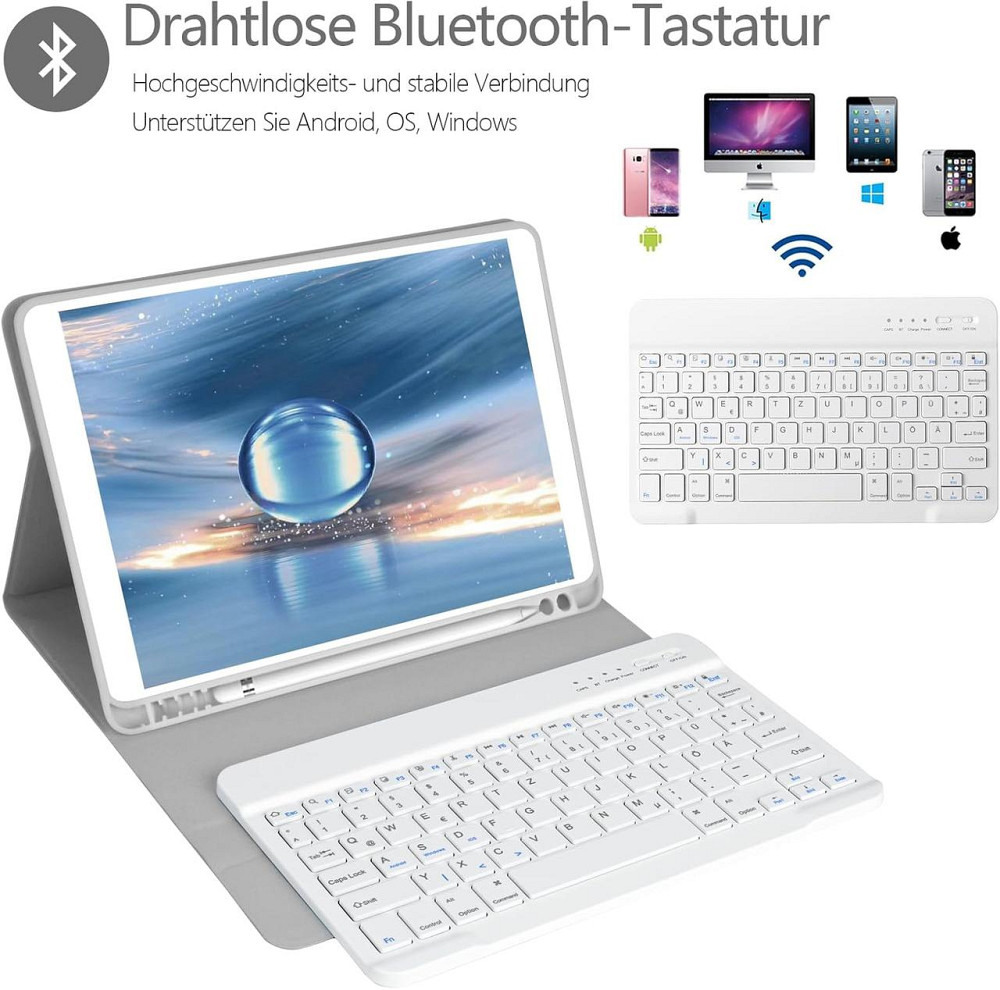 Захисний чохол з Bluetooth клавіатурою для iPad 10.2 (2019/20/21)/pro10.5(2017)/Air 3 10.5 Дніпро - фото 5