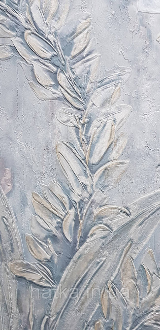 Шпалери вінілові на флізеліні Grandeco Anita1,06х10 гілки листя структурне синьо-зелене Київ - фото 3