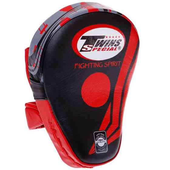 Лапа вигнута для боксу та єдиноборств TWINS FPML10-43 чорний-червоний Київ