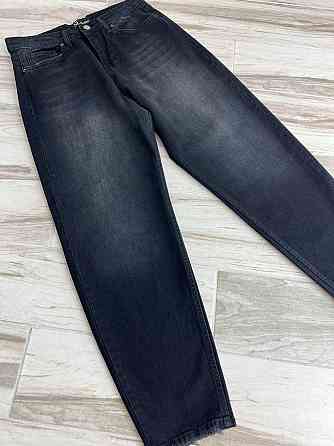 Джинсы женские SL 6004 mom relax comfort jeans бананы стрейчевые большие размеры черные, Чорний, 30, Одесса