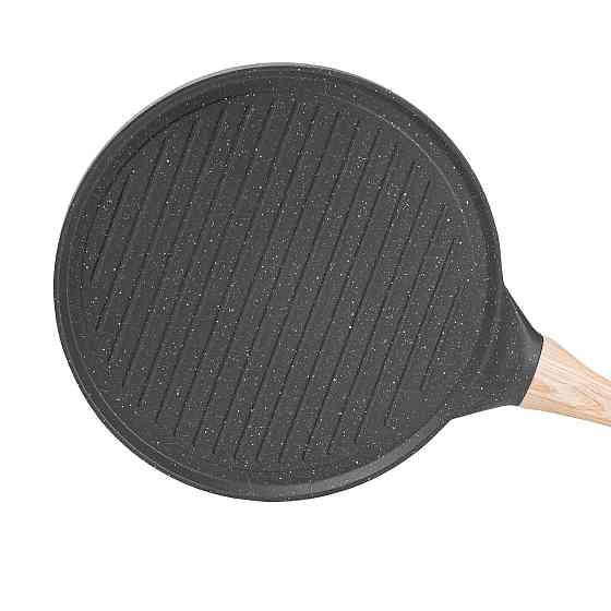 Breakfast Сковорода гриль кругла Ø 26.5 см низька для індукційної плити з гранітним покриттям H Киев