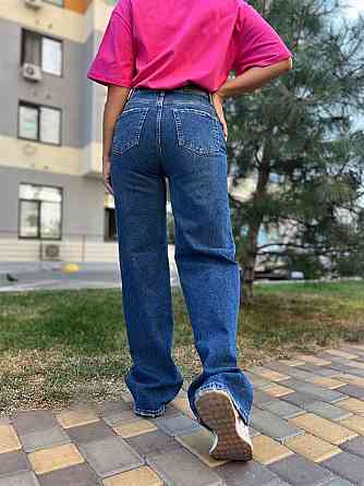 Джинси жіночі Twin 1342 straight fit jeans палаццо рівні від стегна стрейчеві, синій, 34, 34, 71 см, Одеса